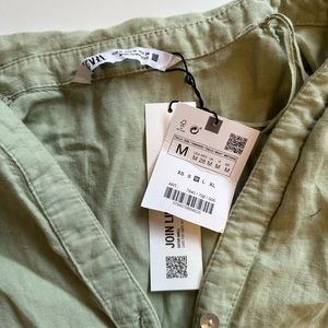 Green Zara dress